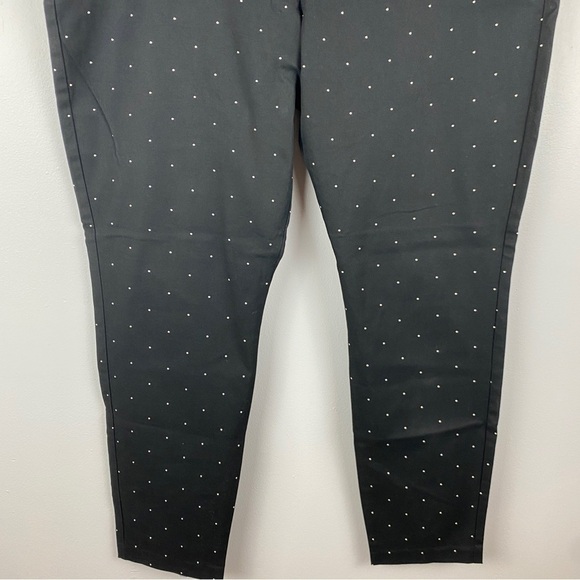 GAP Black White Polka Dot Slim City Pants Size 16 NWT - Picture 4 of 12